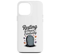 Resting in Peace... Eventually Funny Halloween Tombstone Case for iPhone 13 Pro Max