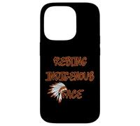 Resting Indigenous Face American History Case for iPhone 14 Pro