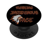 Resting Indigenous Face American History PopSockets Adhesive PopGrip