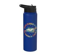 Resting My Eyes Club Tshirt Funny Dad Fathers Day Papa Work Stainless Steel Insulated Water Bottle