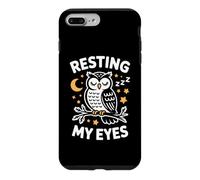 Resting My Eyes Sleepy Power Napping Joke Owl Case for iPhone 7 Plus/8 Plus