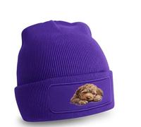 Resting Puppy Doodle Dog Design Beanie Doodle Dog Pets Birthday Gift For Him And Her O/S