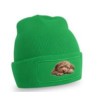 Resting Puppy Doodle Dog Design Beanie Doodle Dog Pets Birthday Gift For Him And Her O/S