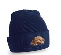 Resting Puppy Doodle Dog Design Beanie Doodle Dog Pets Birthday Gift For Him And Her O/S