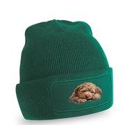 Resting Puppy Doodle Dog Design Beanie Doodle Dog Pets Birthday Gift For Him And Her O/S