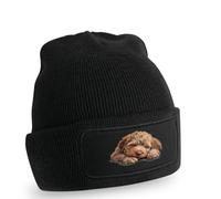 Resting Puppy Doodle Dog Design Beanie Doodle Dog Pets Birthday Gift For Him And Her O/S