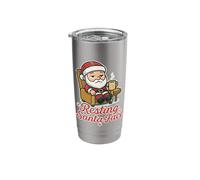 Resting Santa Face Coffee Break Stainless Steel Insulated Tumbler