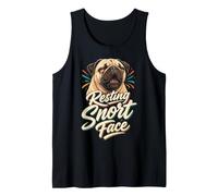 Resting Snort Face Funny Pug Lover Pun Tank Top