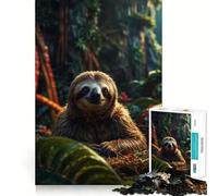 Resting Three Toed Sloth Jigsaw Puzzles for Adults 1000 Piece Strengthen Recall Casual Fun Quality Edge Stylish Gift (50x75cm)