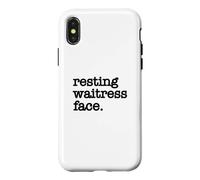 Resting Waitress Face/Funny Waitress Snarky Server Design Case for iPhone X/XS