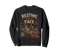 Resting Witch Face Funny Pun Halloween Costume Sweatshirt