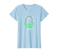Resting Witch Face: Spooky Mood for Halloween Lovers T-Shirt, Women, Baby Blue, S