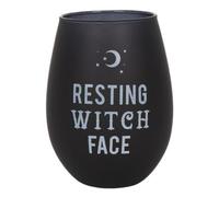 Something Different Stemless Wine Glass – Spirit of Equinox Resting Witch Face