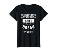 Restless Legs Syndrome Can't Break My Spirit Value Graphic T-Shirt, Women, Black, S