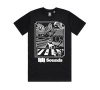 Restless Wears Famous Music Album Cover Posters T-Shirt - Can You spot All 20 Vinyl Records Albums - Music Stand & Vinyl Gifts - Band t Shirts for Men (UK, Alpha, 3XL, Regular, Regular, Black)