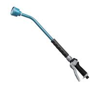 RESTMO 61cm Full Shower Watering Lance with Flow Control, Heavy-Duty Metal Hose Wand with High-Gloss Powder Coating, Gentle Rainfall Spray for Hanging Baskets, Shrubs & Delicate Plants, Blue