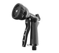 RESTMO Hose Pipe Spray Gun, Heavy Duty Garden Hose Spray Gun, High Pressure Hose Nozzle, Metal Hose Gun with 7 Patterns and Water Flow Control, Ideal to Water Plant & Lawn, Wash Car & Pet, Flash Black