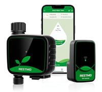 RESTMO WiFi Water Timer, Programmable Hose Timer 1 zone | Irrigation Timer with Automatic/Manual/Rain Delay System for Drip Irrigation, Garden Sprinkler, Lawn and Yard Watering
