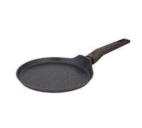 RESTO 93025 Pancake Pan 24 Cm - Forged Aluminium Pan with Pfluon Non-Stick Coating and Ergonomic Wooden Soft Touch Handle - Suitable for All Types of Cookers - Including Induction