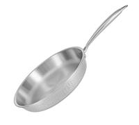 RESTO 95003 Universal Tri-Ply Pan 28 Cm - Stainless Steel Frying Pan with Three-Layer Base - Energy Saving 25% - Suitable for All Types of Cookers, Including Induction
