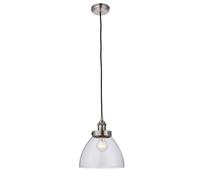 Gallery Interiors Hansen Pendant Light in Brushed Silver