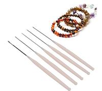 Restokki 5Pcs Jewelry Accessories Beading Needles Crochet Hook Tools for Beads Threading