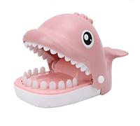Restokki Shark Bite Finger Game - Parent-Child Interactive Toy, Decompression Game, Fun for Kids' Birthday Parties, Pink Rose Version, Dentist Toy, Funny Family Game
