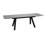 reston large sintered stone extending dining table in grey