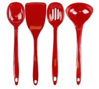 Reston Lloyd 81600 Melamine Utensil Set, Red
