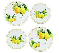 Reston Lloyd 4-419-W Stove Burner Cover, Lemon & Bees