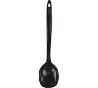 Reston Lloyd Cooking Spoon for Serving, Basting, Mixing, Heat Resistant, BPA Free Melamine 11 Inch Utensil with Ergonomic Handle, Black