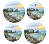Reston Lloyd Electric Stove Burner Covers, Set of 4, A Perfect Day All-Over Pattern