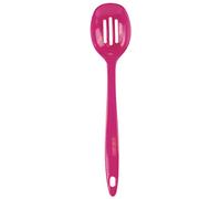 Reston Lloyd Melamine Slotted Spoon Kitchen Premium Quality Utensil with Heat Resistant Ergonomic Handle Durable BPA-Free Plastic, Magenta