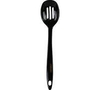 Reston Lloyd Melamine Slotted Spoon Kitchen Utensil, Premium Quality Utensil with Heat Resistant Ergonomic Handle, Durable BPA-Free Plastic, 11.5 inch Long, One Piece, Black
