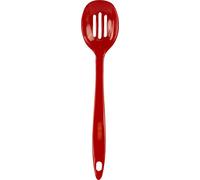 Reston Lloyd Melamine Slotted Spoon Kitchen Premium Quality Utensil with Heat Resistant Ergonomic Handle Durable BPA-Free Plastic, Red