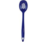 Reston Lloyd Melamine Slotted Spoon Kitchen Utensil, Premium Quality Utensil with Heat Resistant Ergonomic Handle, Durable BPA-Free Plastic, 11.5 inch Long, One Piece, Indigo