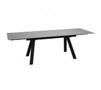 reston small sintered stone extending dining table in grey
