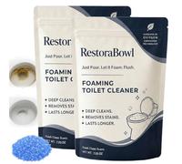 Restorabowl Toilet Cleaner, Professional Foaming Toilet Bowl Cleaner, Just Pour. Let It Foam. Flush. Deep-Cleans Below the Surface, Safe for Porcelain& Septic Systems