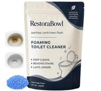 Restorabowl Toilet Cleaner, Professional Foaming Toilet Bowl Cleaner, Just Pour. Let It Foam. Flush. Deep-Cleans Below the Surface, Safe for Porcelain& Septic Systems