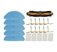 Restoration Set for Aeno ARC0002S ARC0003S Robot Vacuum with Roller Brush Filter Side Brushes and Mop Rags (B)