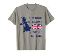 Restore Britain AIM HIGH Lowe British Pride United Kingdom T-Shirt