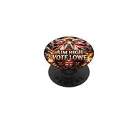RESTORE BRITAIN - Aim High Vote Lowe, Great British Bulldog PopSockets Adhesive PopGrip