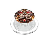 RESTORE BRITAIN - Aim High Vote Lowe, Great British Bulldog PopSockets PopGrip for MagSafe