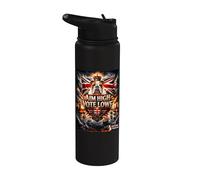 Restore Britain - Aim High Vote Lowe, Great British Bulldog Stainless Steel Insulated Water Bottle