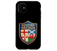 RESTORE BRITAIN Party - Rupert Lowe & United Kingdom Shield Case for iPhone 11