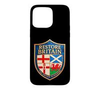 RESTORE BRITAIN Party - Rupert Lowe & United Kingdom Shield Case for iPhone 15 Pro Max