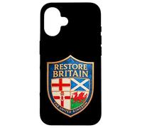 RESTORE BRITAIN Party - Rupert Lowe & United Kingdom Shield Case for iPhone 16