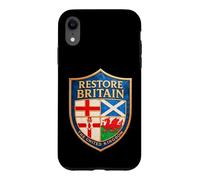 RESTORE BRITAIN Party - Rupert Lowe & United Kingdom Shield Case for iPhone XR