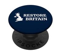 RESTORE BRITAIN Political Party, United Kingdom, Rupert Lowe PopSockets Adhesive PopGrip