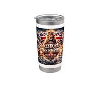 Restore Britain - Restore The Empire, British Royal Lion Stainless Steel Insulated Tumbler